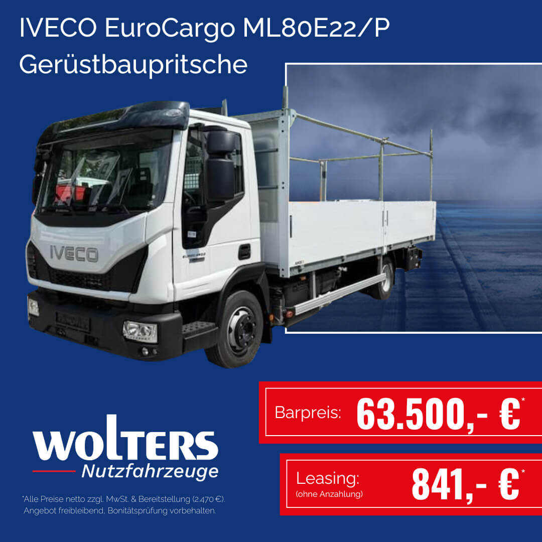 EuroCargo ML80E22/P Gerüstbaupritsche EuroCargo ML80E22/P Gerüstbaupritsche