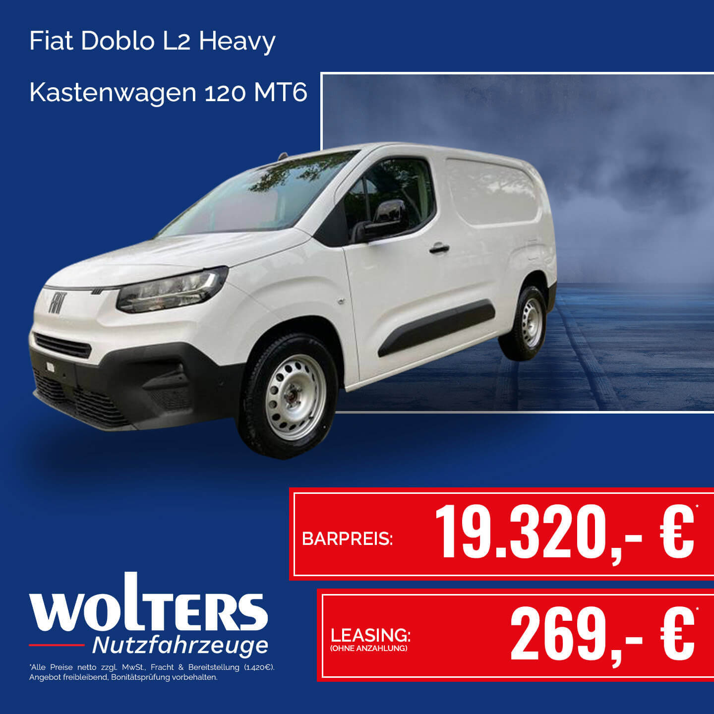 Fiat Doblo L2 Heavy Kastenwagen 102 MT6 Fiat Doblo L2 Heavy Kastenwagen 102 MT6